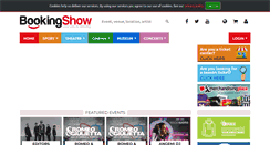 Desktop Screenshot of bookingshow.com